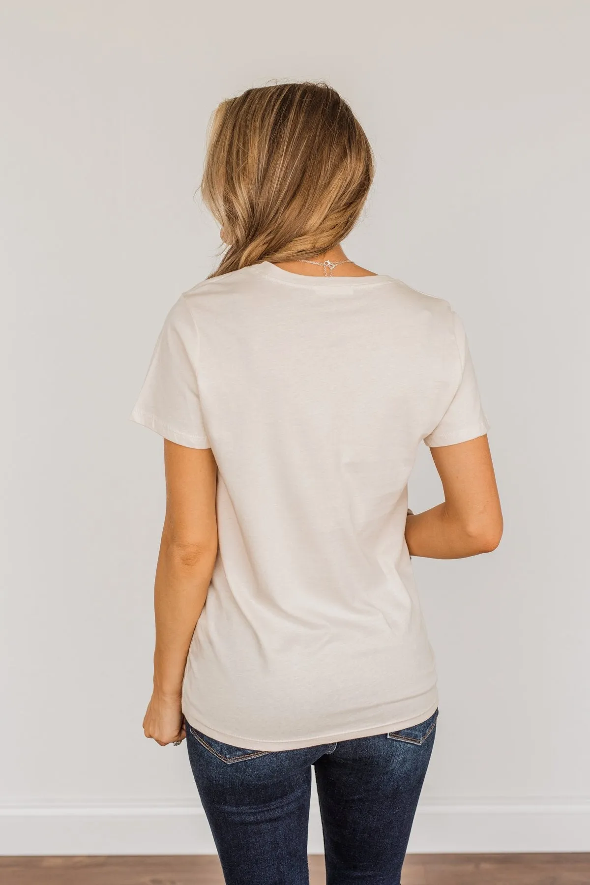 "Wild Life. Nature Is Calling" Graphic Tee- Cream