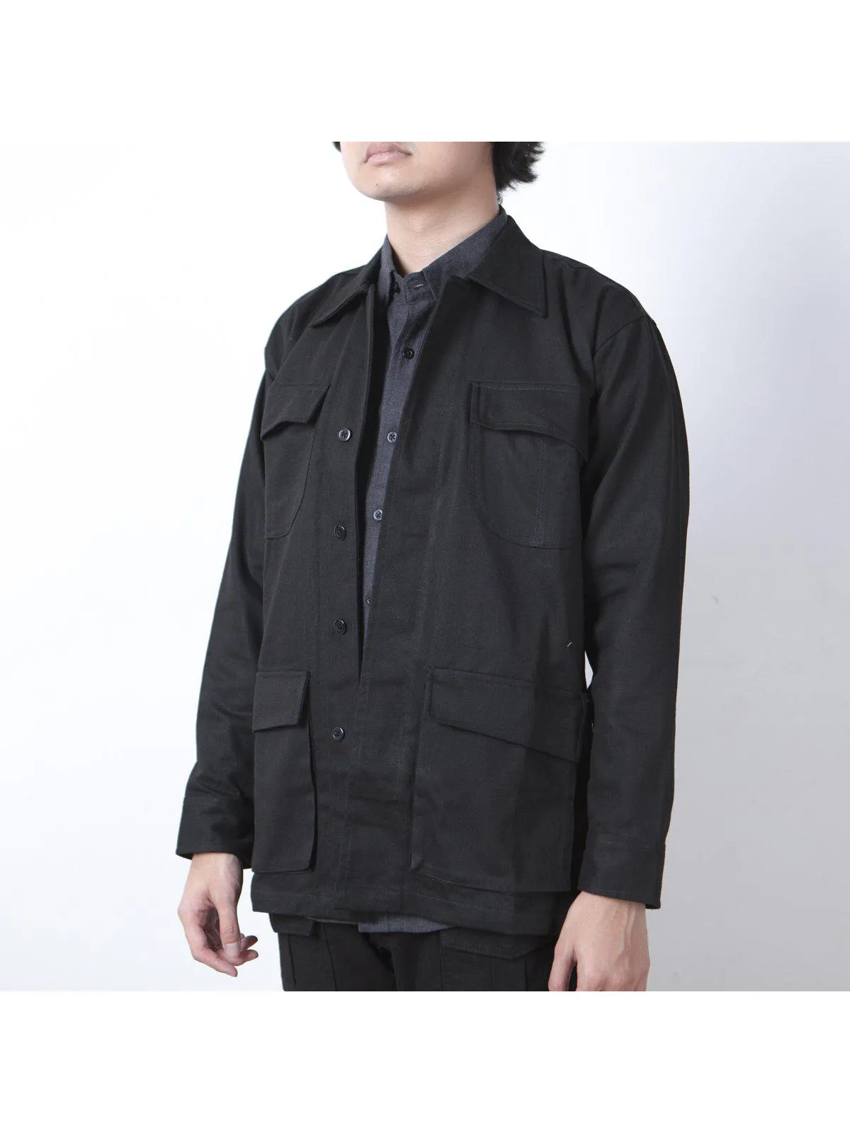 Qutn Field Jacket II Black Canvas