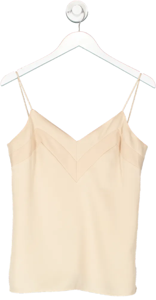 REISS Nude Bethan V Neck Cami UK 4