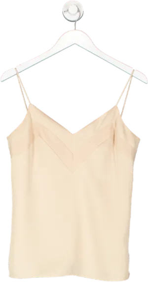 REISS Nude Bethan V Neck Cami UK 4