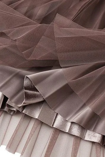 Reversible Two-way Pleated Midi Skirt