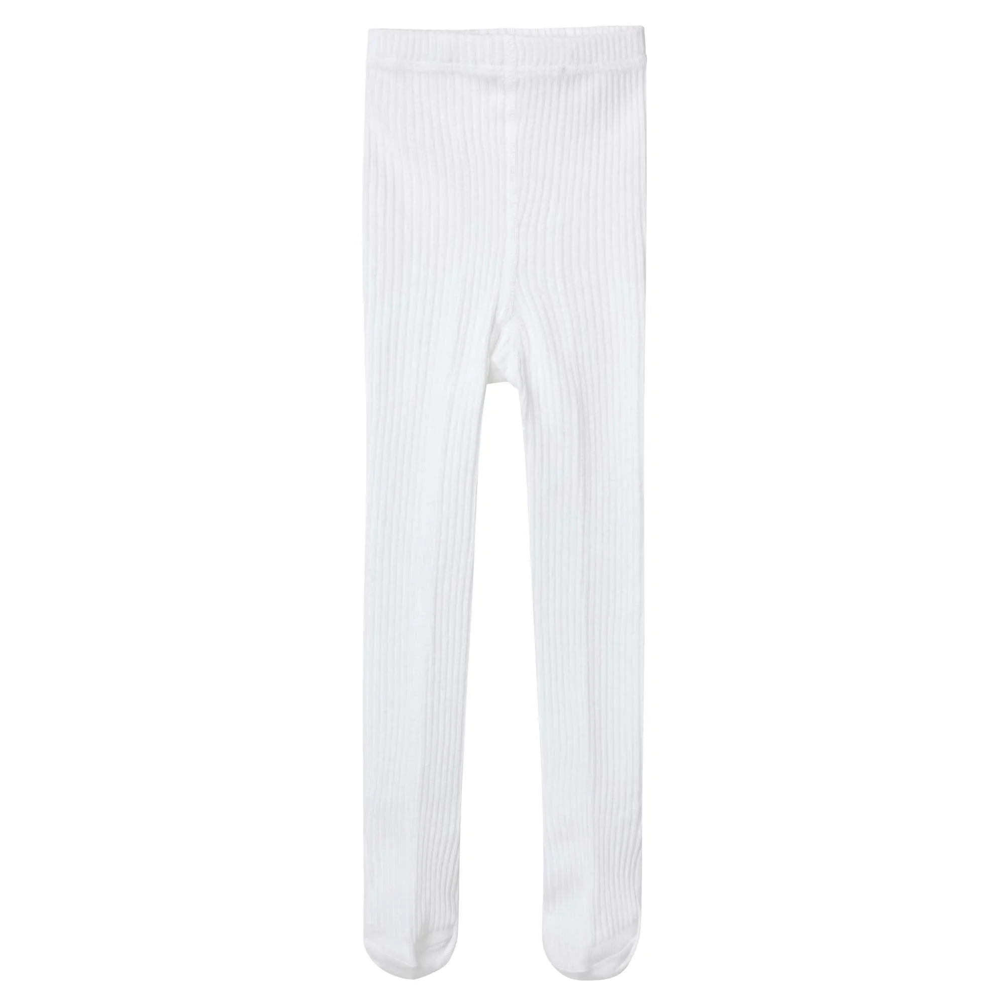 Rib tights - white