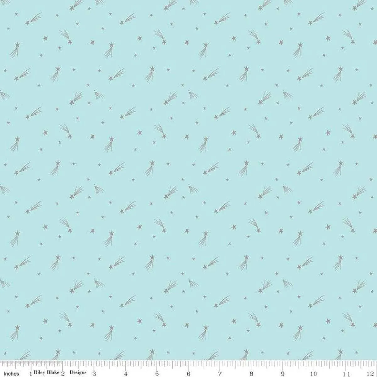 Riley Blake - My Unicorn - Shooting Stars - Mint Sparkle