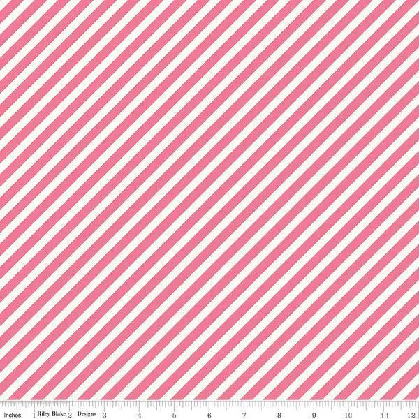 Riley Blake - On Trend - Stripe - Raspberry