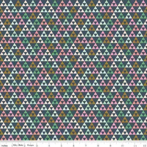 Riley Blake - On Trend - Triangle - Navy Sparkle