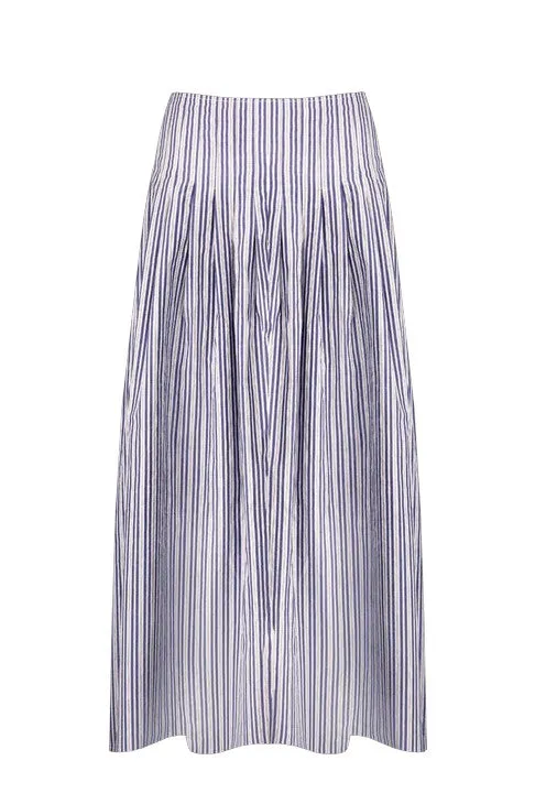 Ruby - Sandler Skirt, Navy Stripe