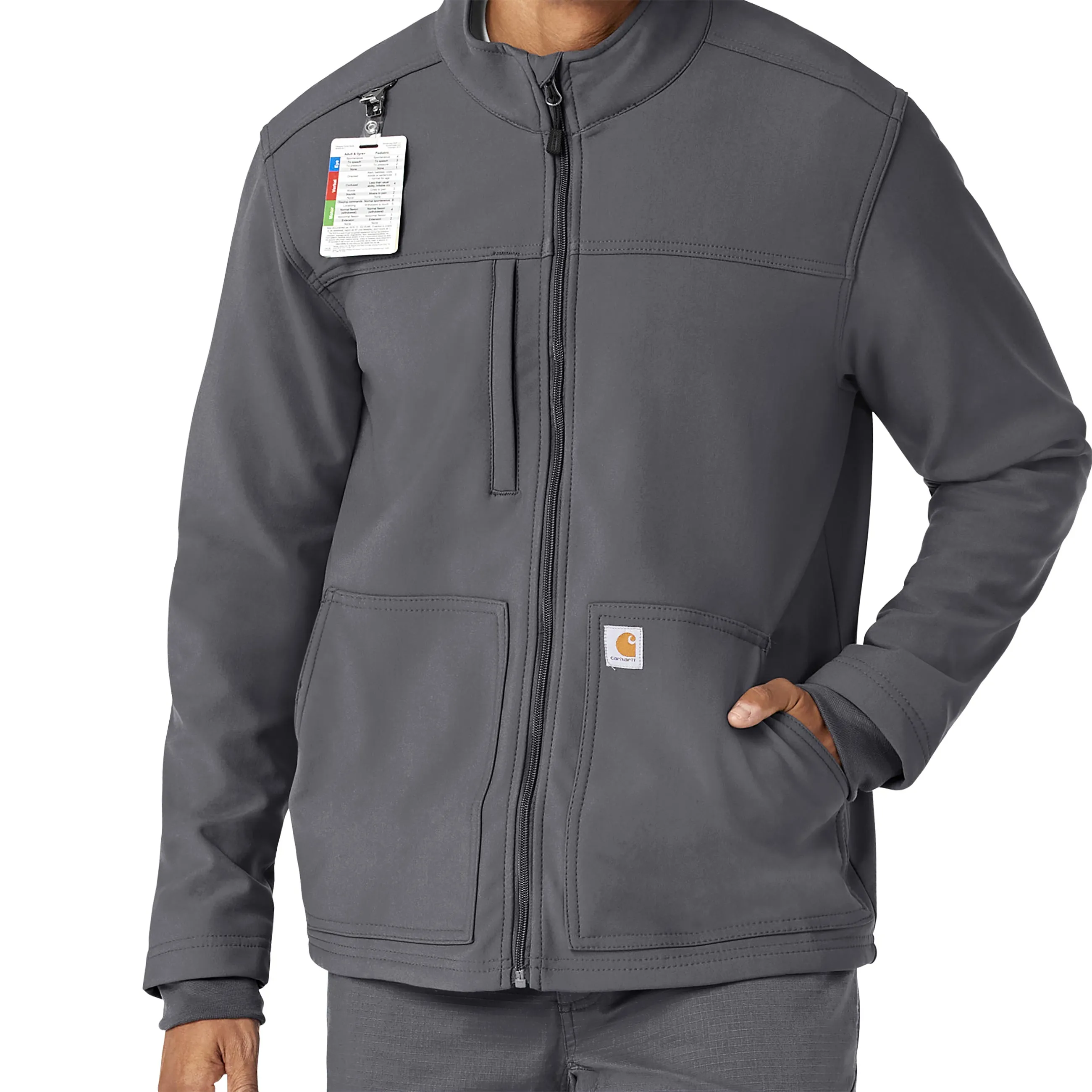 Rugged Flex C80023 Men's Bonded Fleece Jacket Pewter