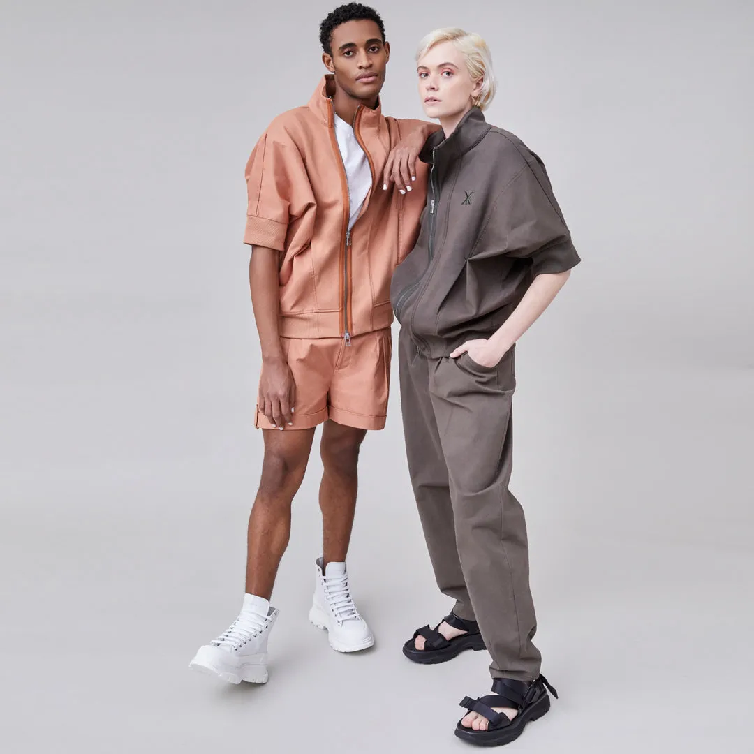 RUSAK MIXED MEDIA JACKET MUTED CLAY