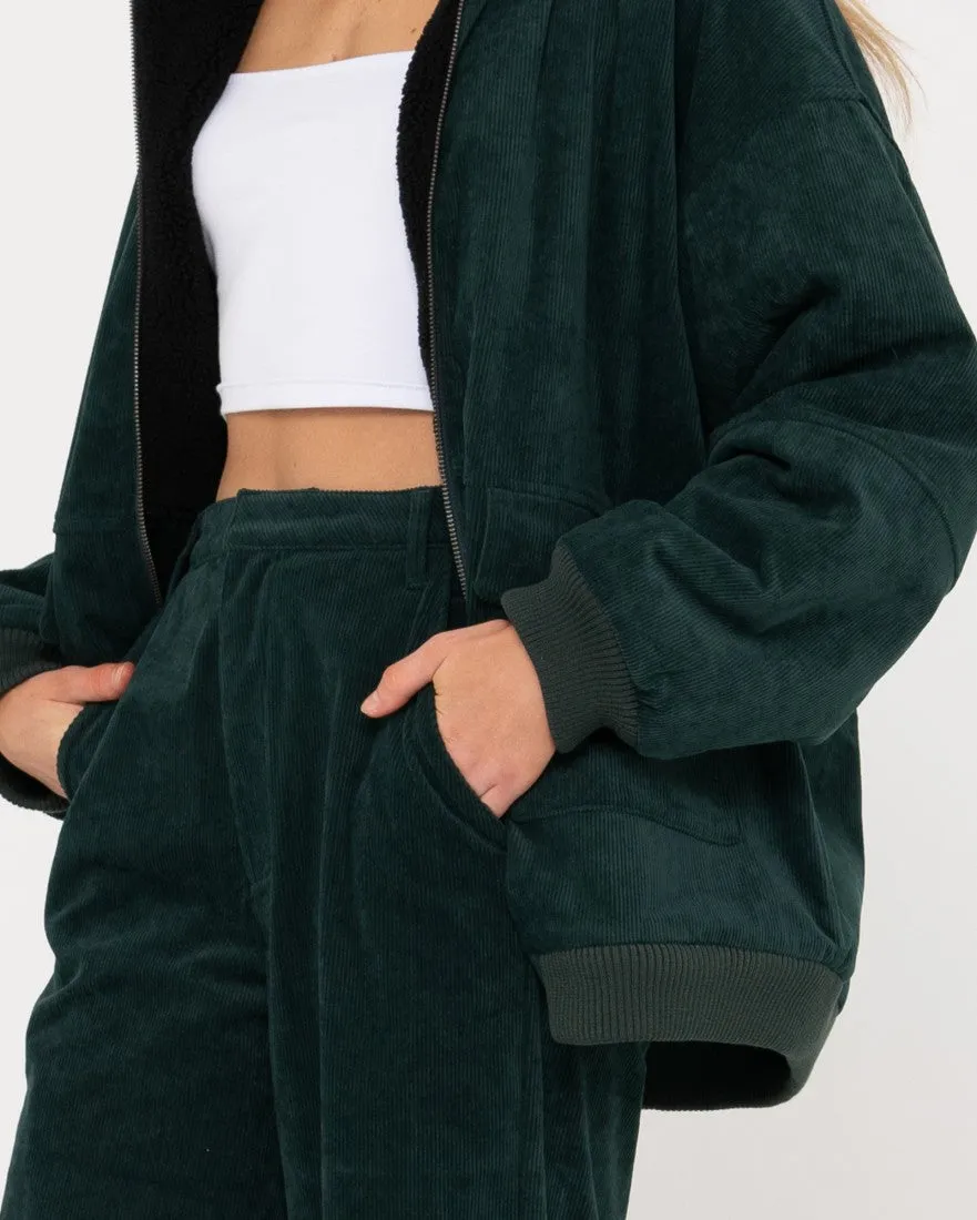 Rusty Gables  Reversible Cord Jacket - Green Gables
