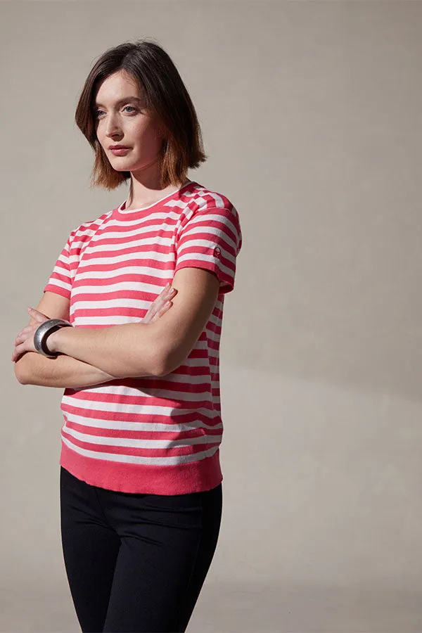 SAILOR STRIPE ROUND NECK T-SHIRT