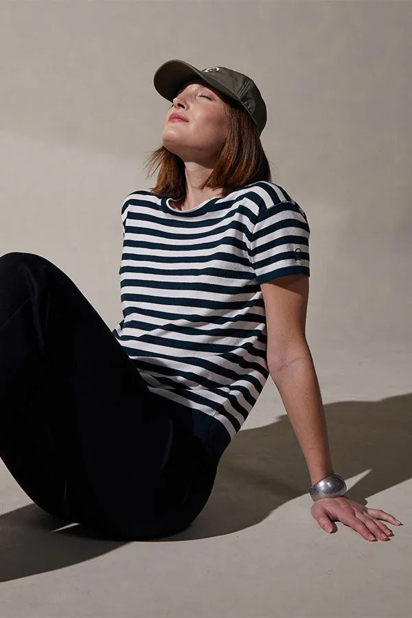 SAILOR STRIPE ROUND NECK T-SHIRT