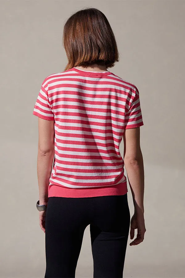 SAILOR STRIPE ROUND NECK T-SHIRT