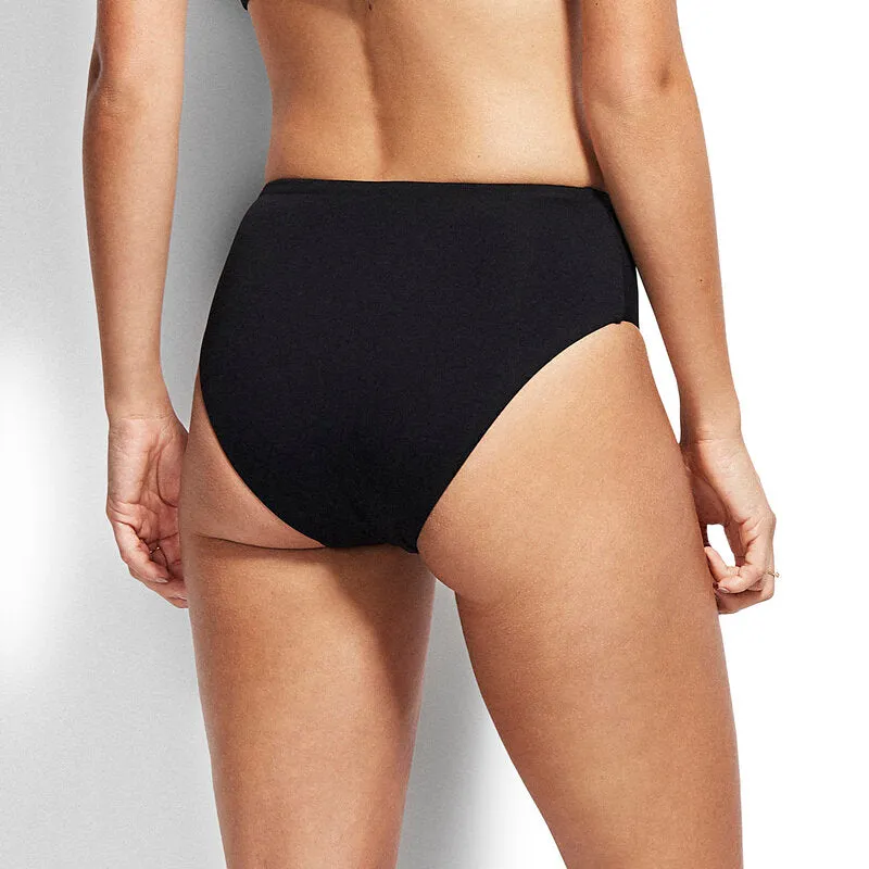 Seafolly High Waist Retro Bikini Pant - Black