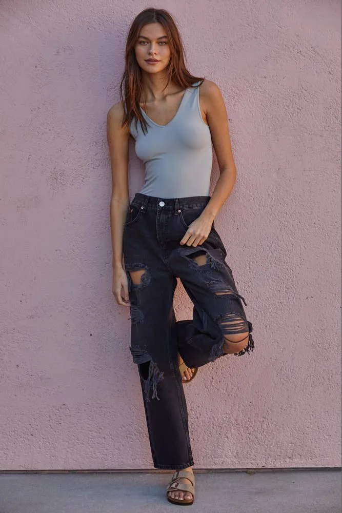 Seamless V-Neck Versatile Tank Top