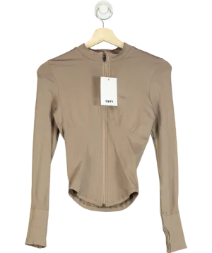 SEFI Brown Timeless Zip Jacket UK XS