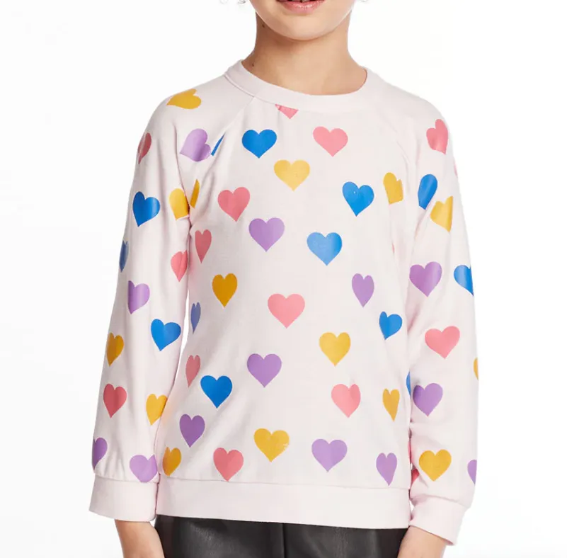 Shiny Hearts Long Sleeve Top