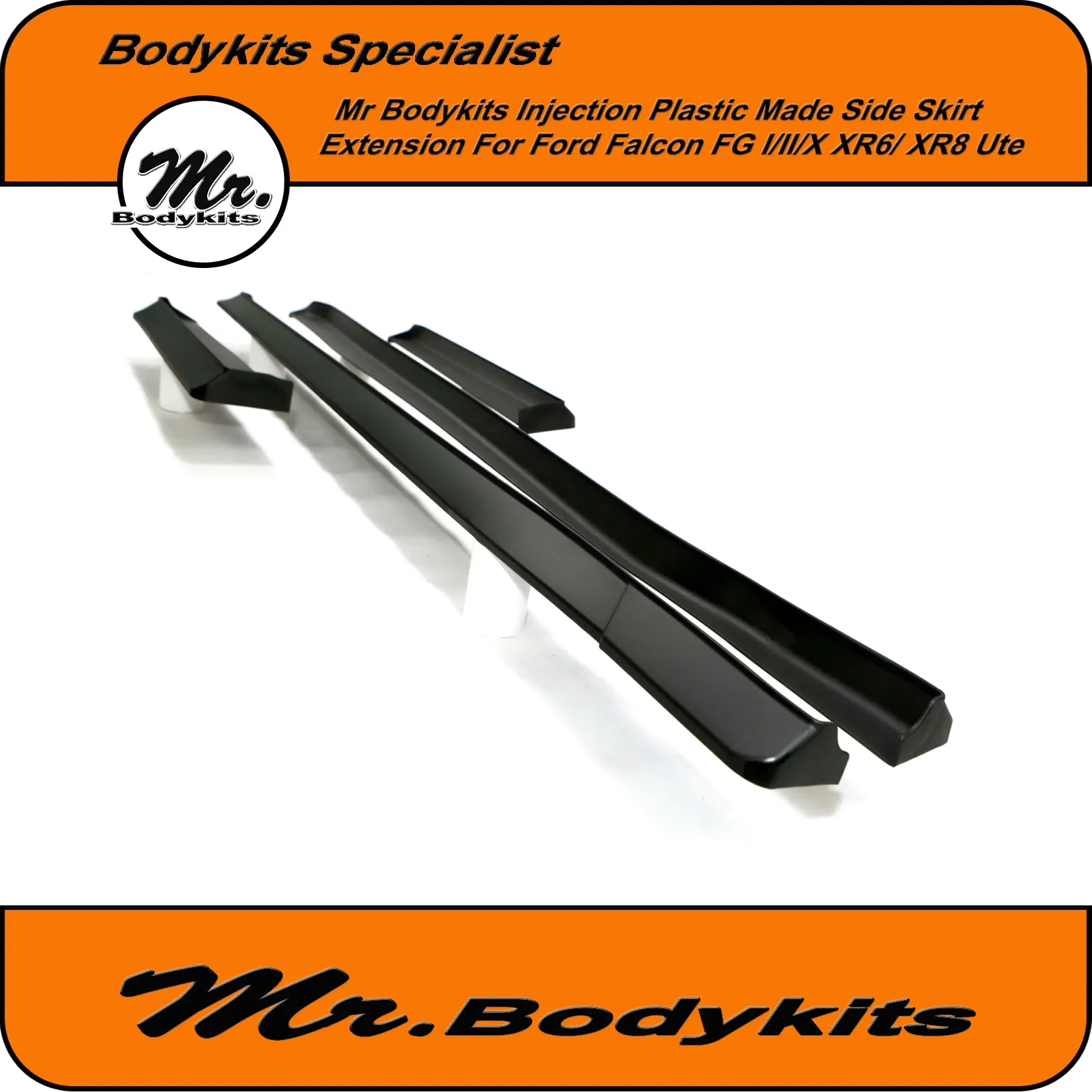 Side Skirt Extensions For Ford Falcon FG & FG-X XR6 XR8 Factory Ute Side Skirts (4 pcs set) by Mr Bodykits