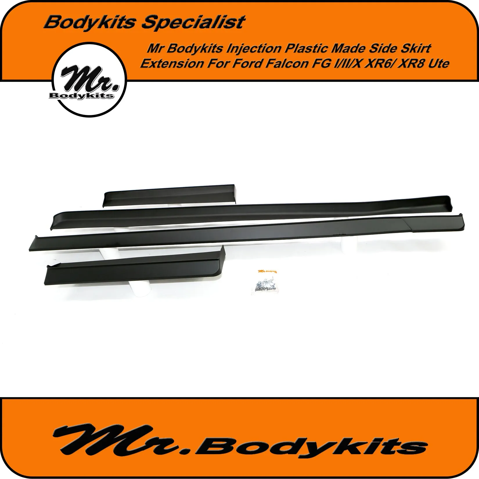 Side Skirt Extensions For Ford Falcon FG & FG-X XR6 XR8 Factory Ute Side Skirts (4 pcs set) by Mr Bodykits