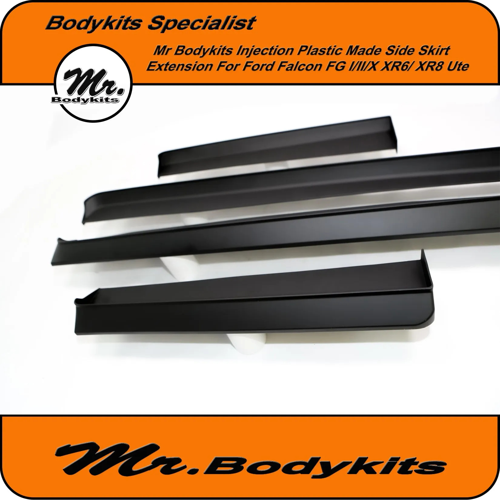 Side Skirt Extensions For Ford Falcon FG & FG-X XR6 XR8 Factory Ute Side Skirts (4 pcs set) by Mr Bodykits
