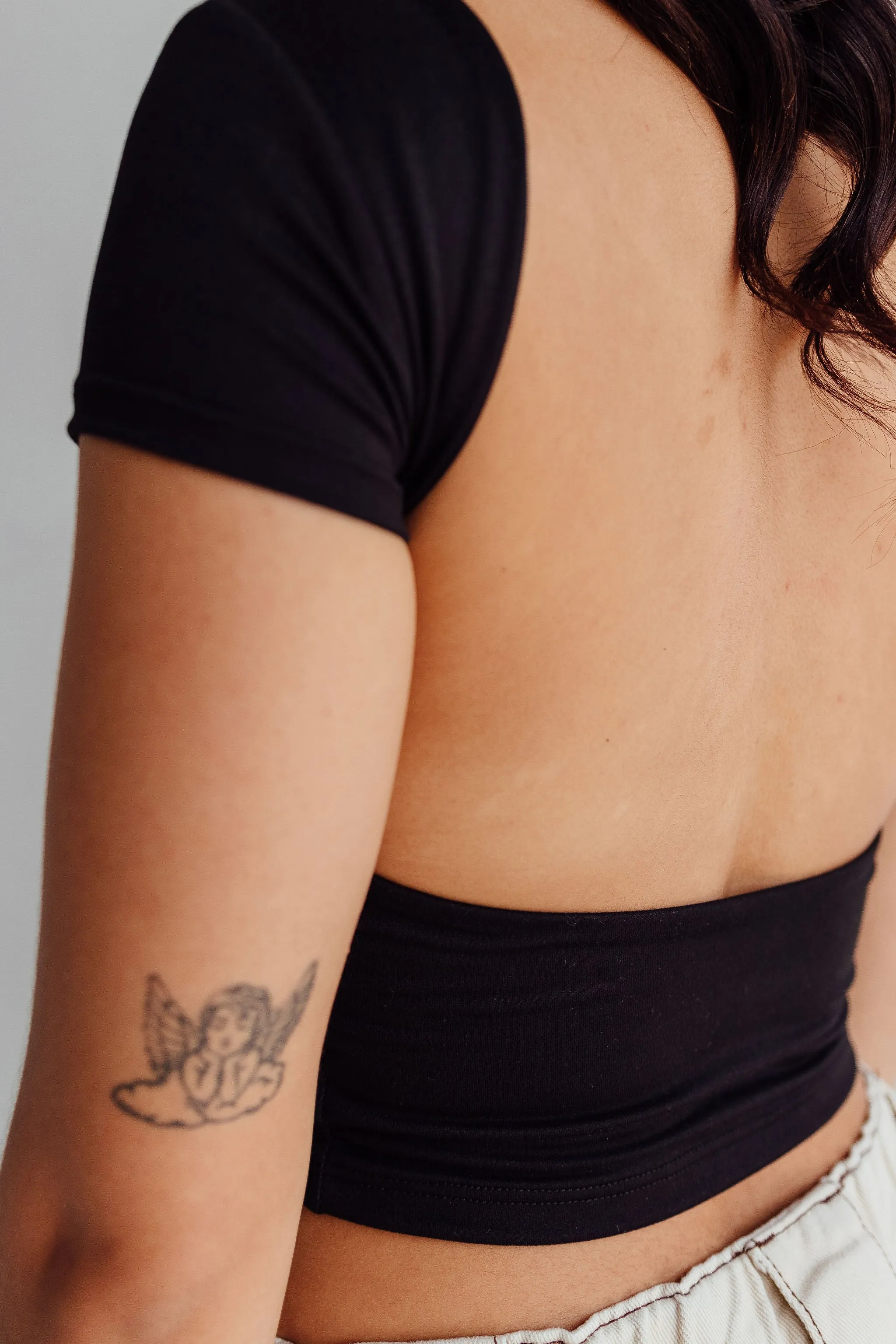 Simple and Sweet Soft Backless Top