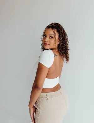 Simple and Sweet Soft Backless Top
