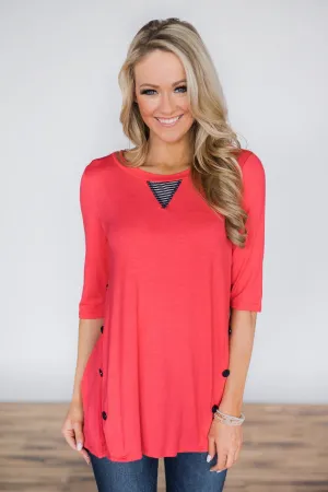 Simple Beauty Bright Punch Button Top