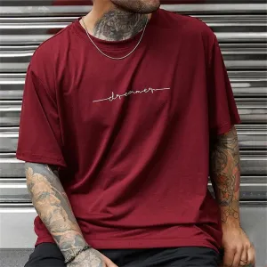 Simple Summer Men's T-shirt High-quality
