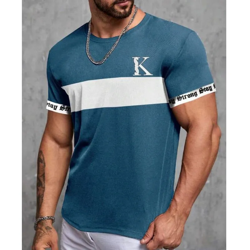 Simple Summer Men's T-shirt High-quality