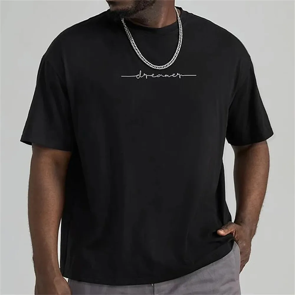 Simple Summer Men's T-shirt High-quality