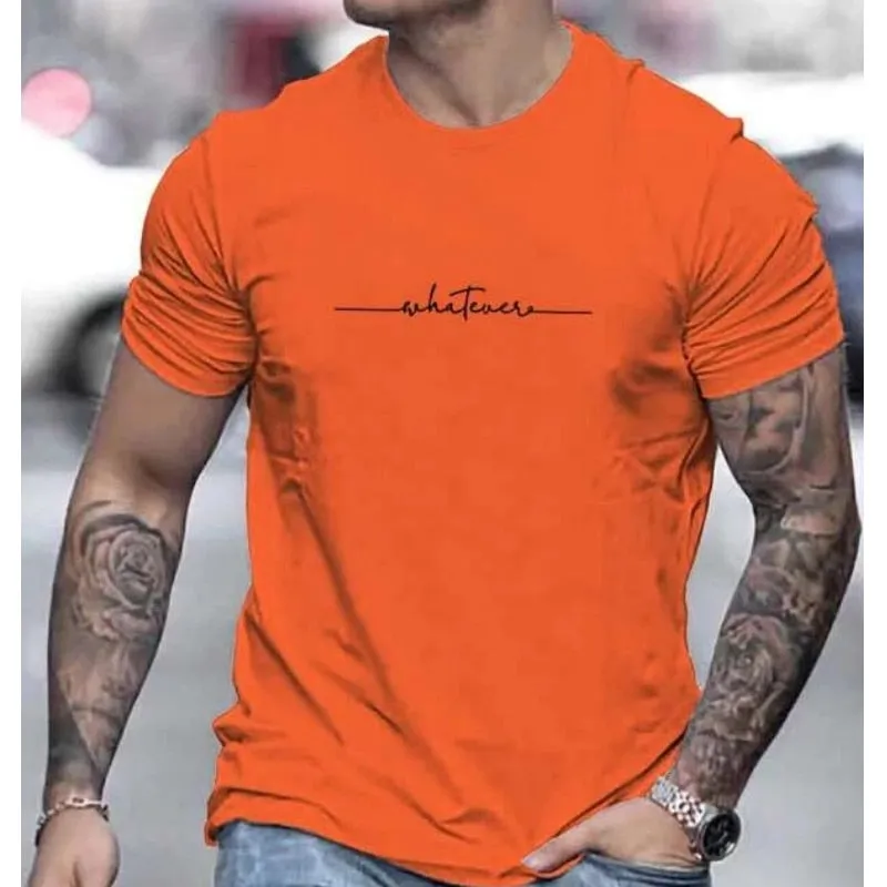 Simple Summer Men's T-shirt High-quality