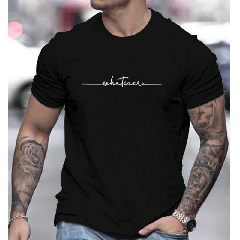 Simple Summer Men's T-shirt High-quality