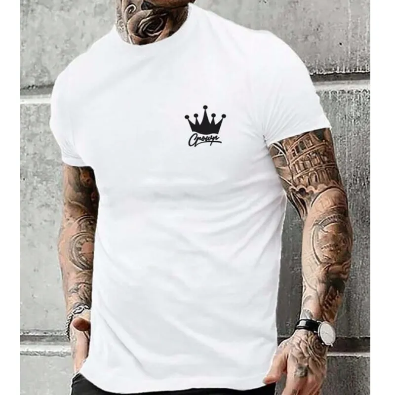 Simple Summer Men's T-shirt High-quality