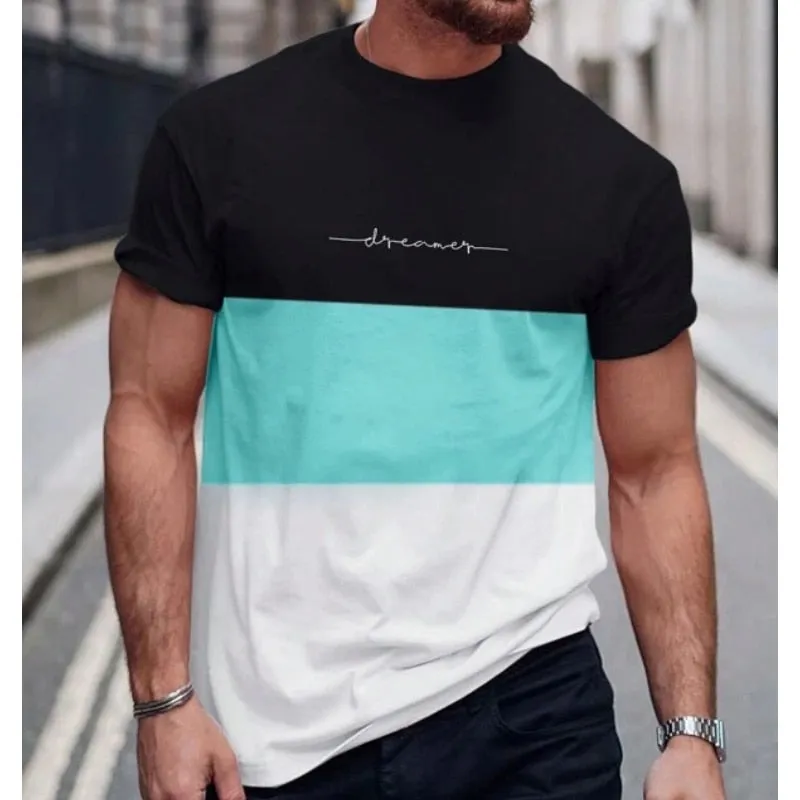 Simple Summer Men's T-shirt High-quality