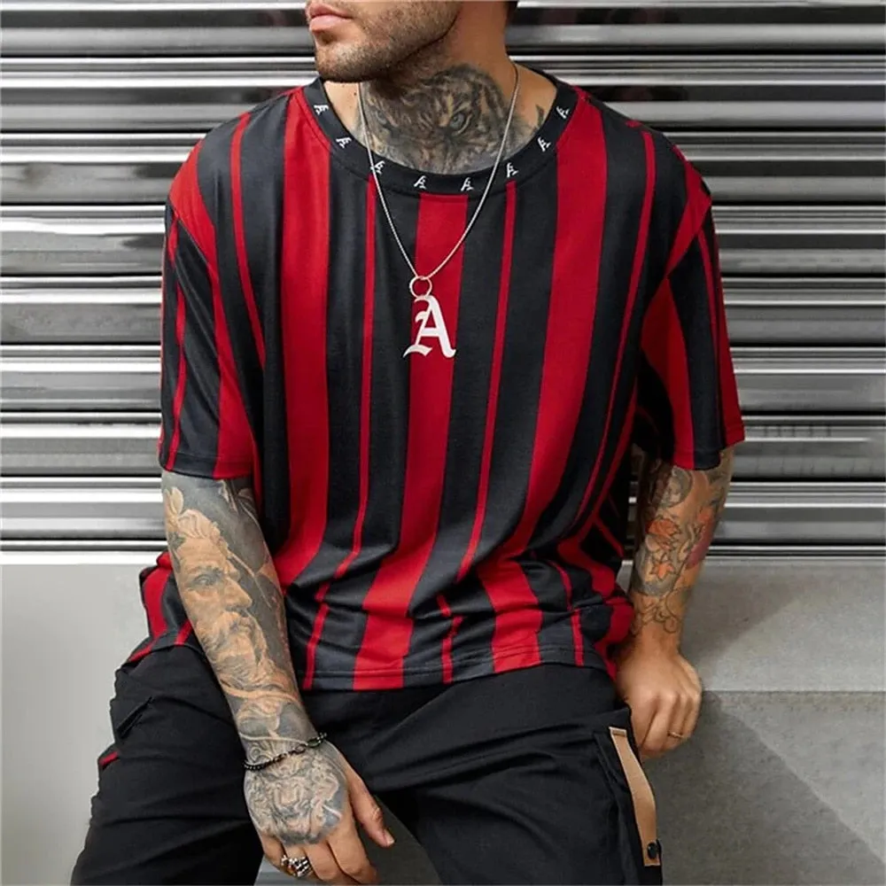 Simple Summer Men's T-shirt High-quality