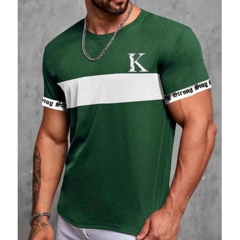 Simple Summer Men's T-shirt High-quality