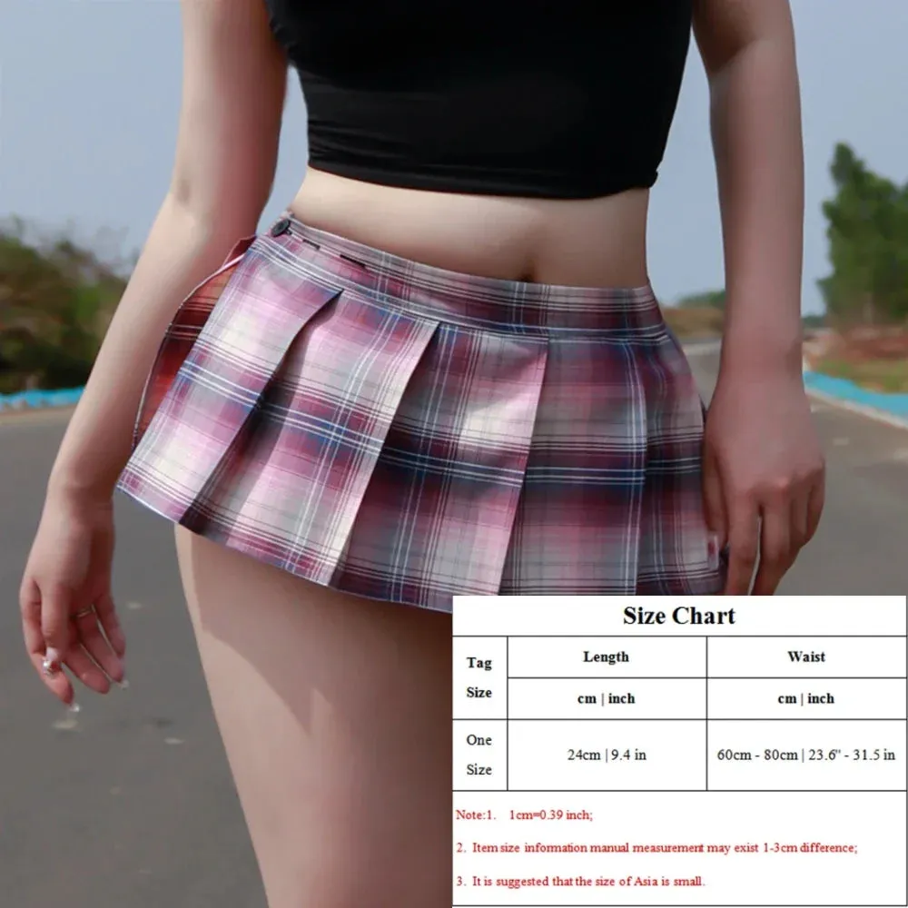 Skirts Plaid Cosplay Skirt Porn Summer Schoolgirl Pleated Skirts Japanese Style Women Clubwear mini Skirt