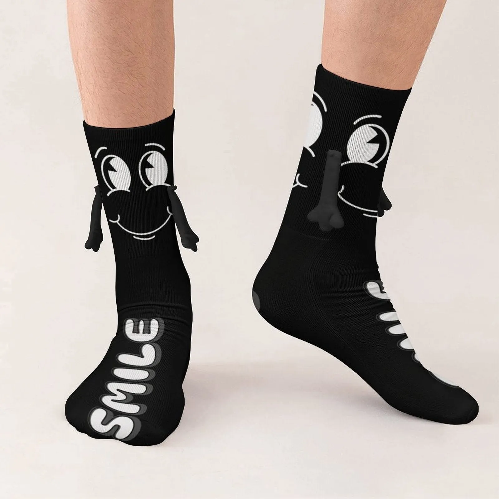 Smile Buddy - Magnetic Holding Hands Funny Socks