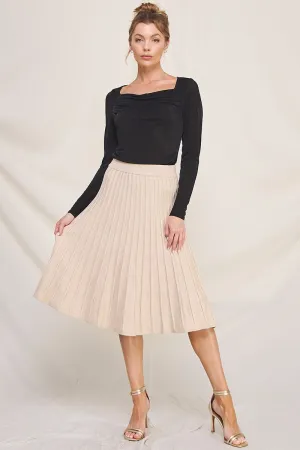 Snowfall Pleated Skirt