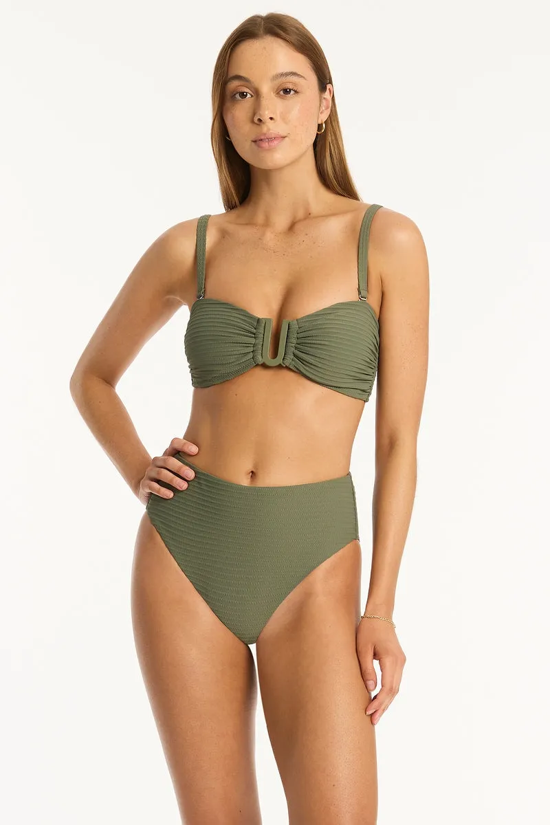 Spinnaker Retro High Waist Pant - Khaki
