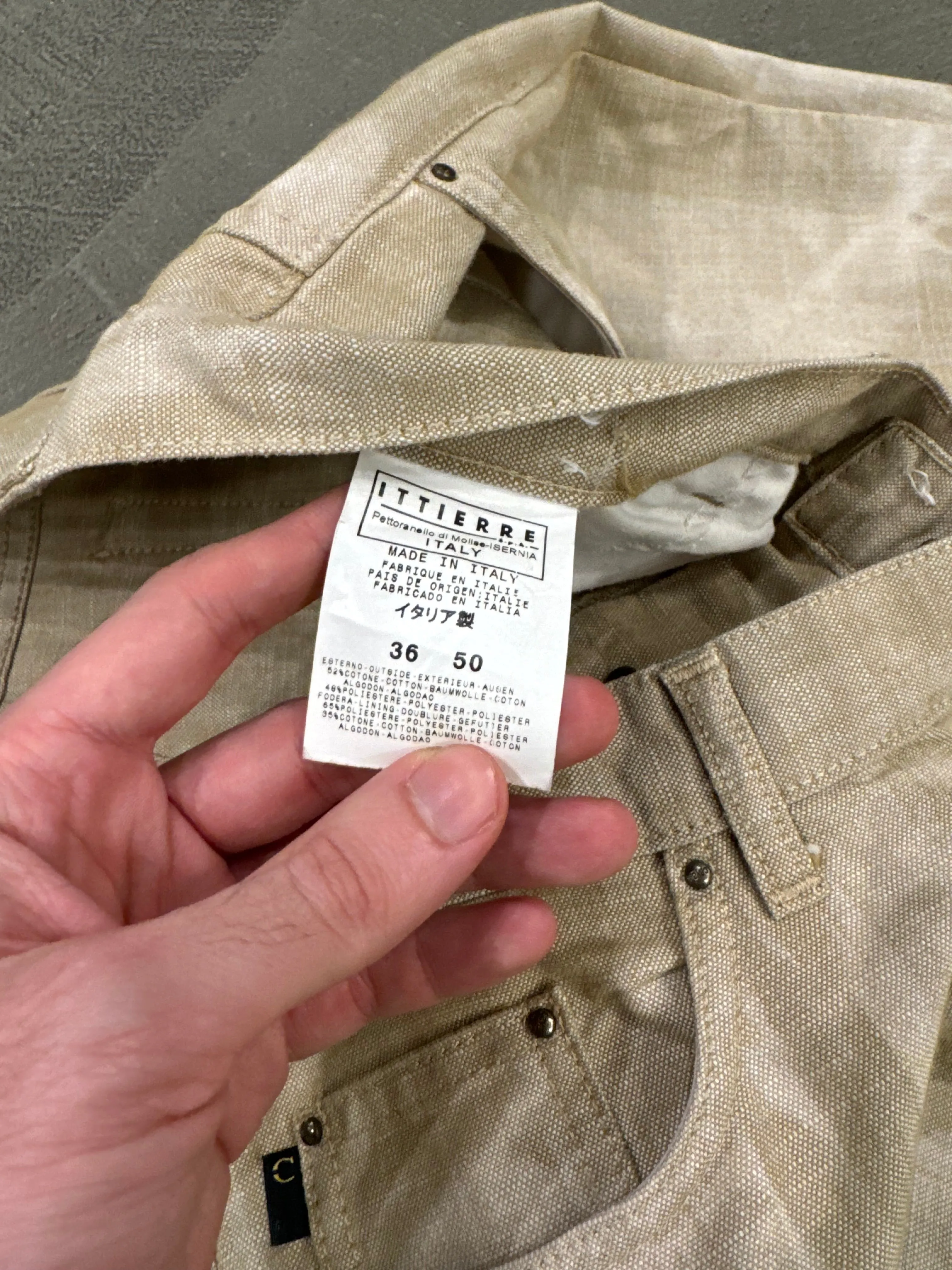 S/S 2003 Cavalli wrinkle shades cotton pants