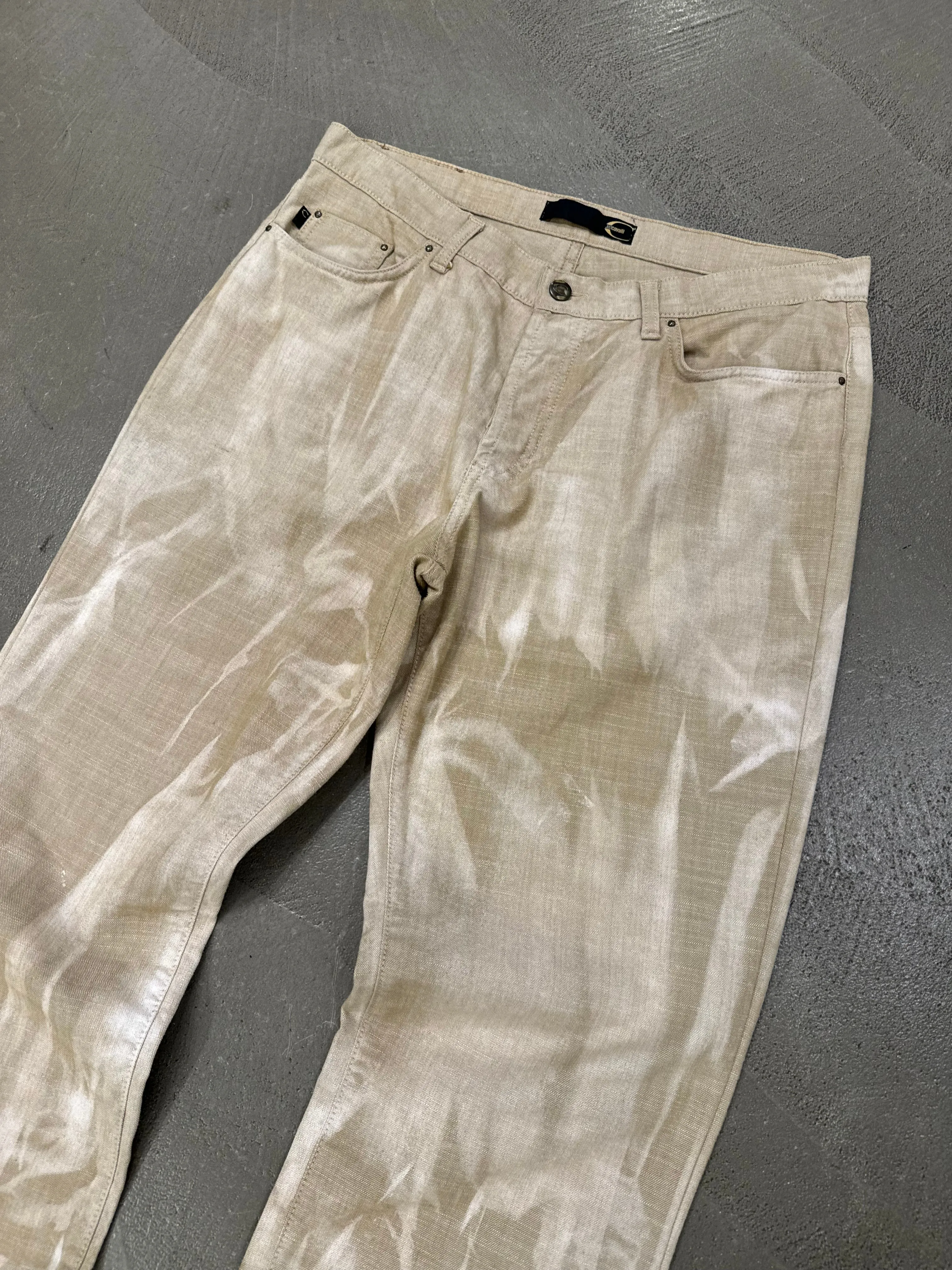 S/S 2003 Cavalli wrinkle shades cotton pants