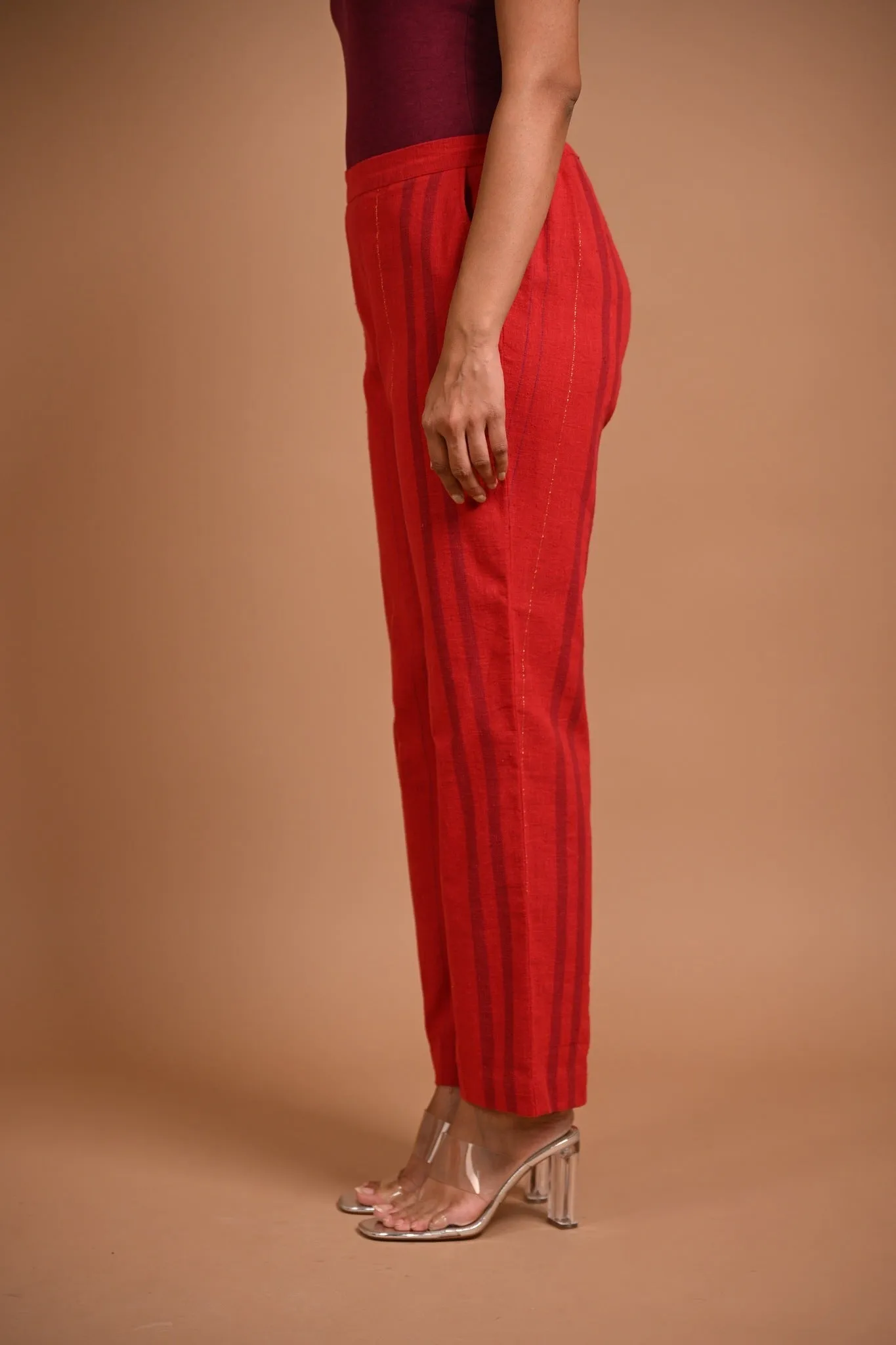 Straight Cut Pants with Pocket