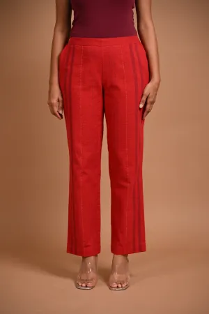 Straight Cut Pants with Pocket