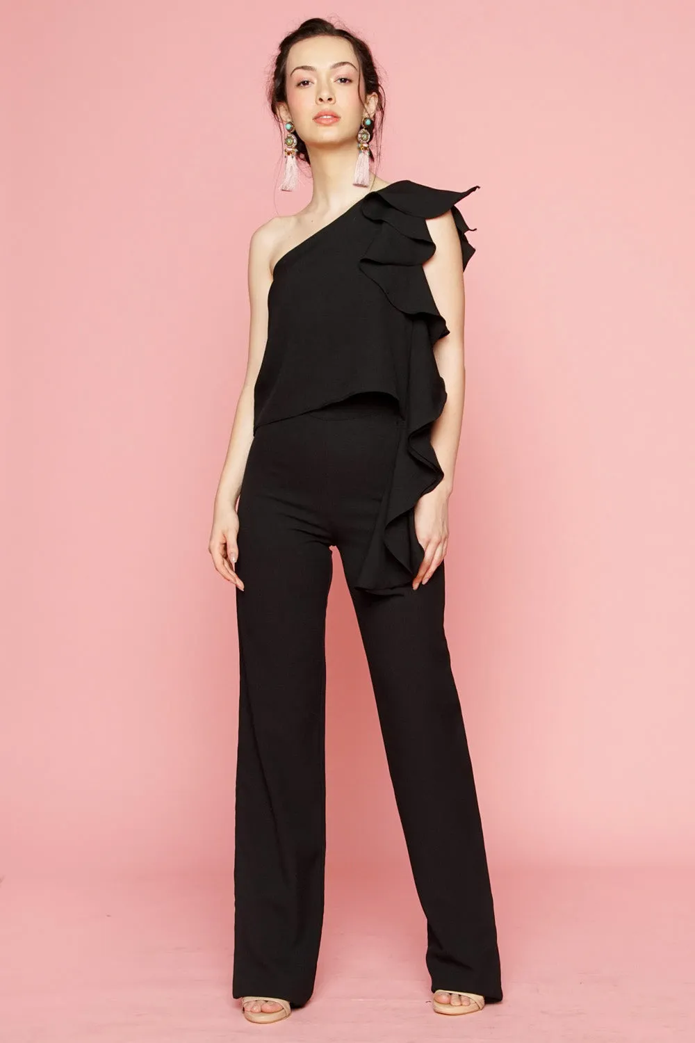 Straight Cut Trouser (Black)