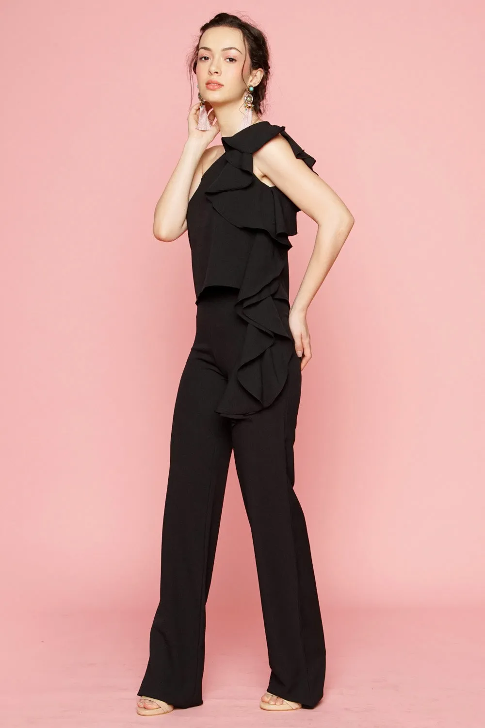 Straight Cut Trouser (Black)