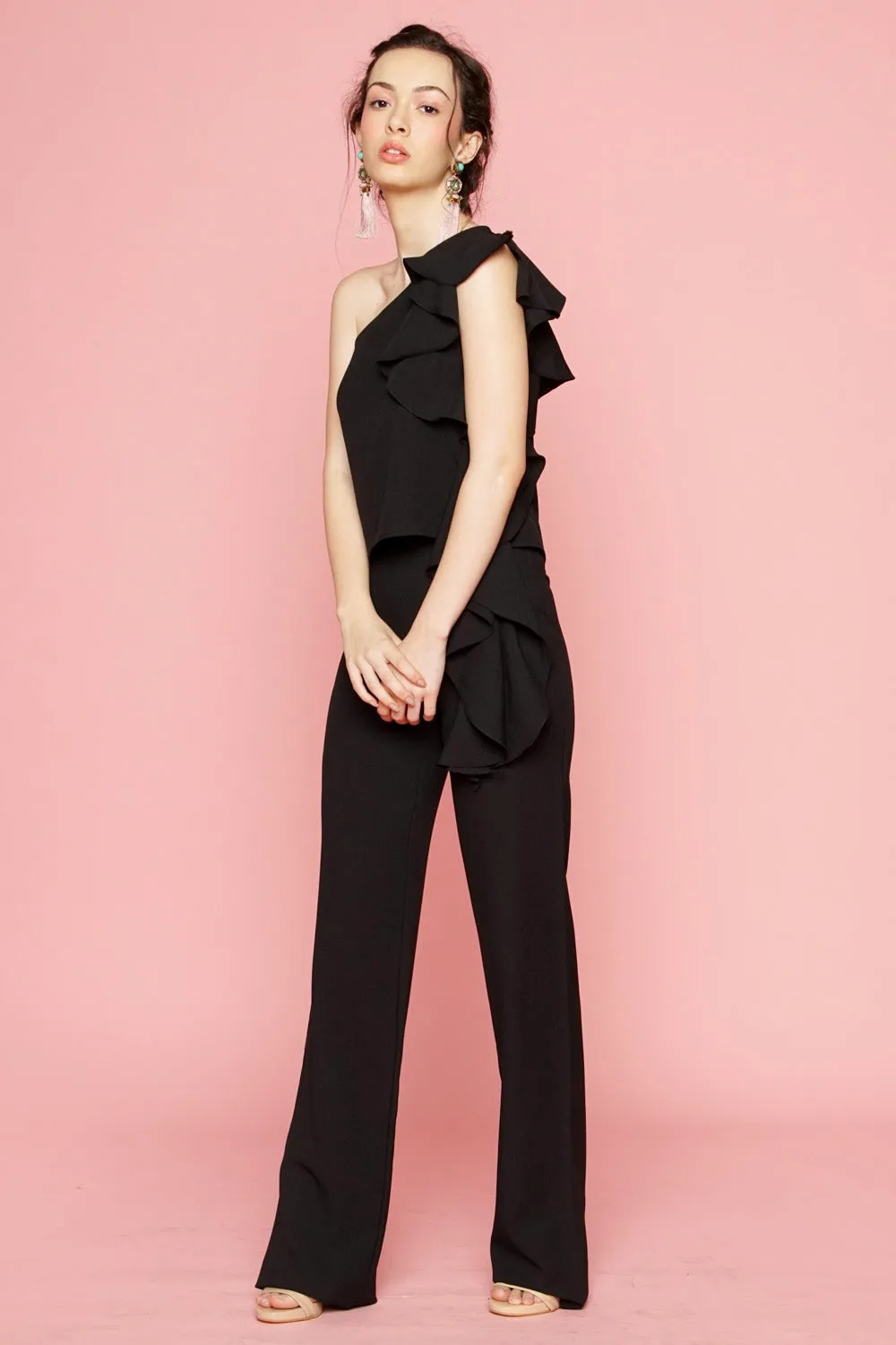 Straight Cut Trouser (Black)