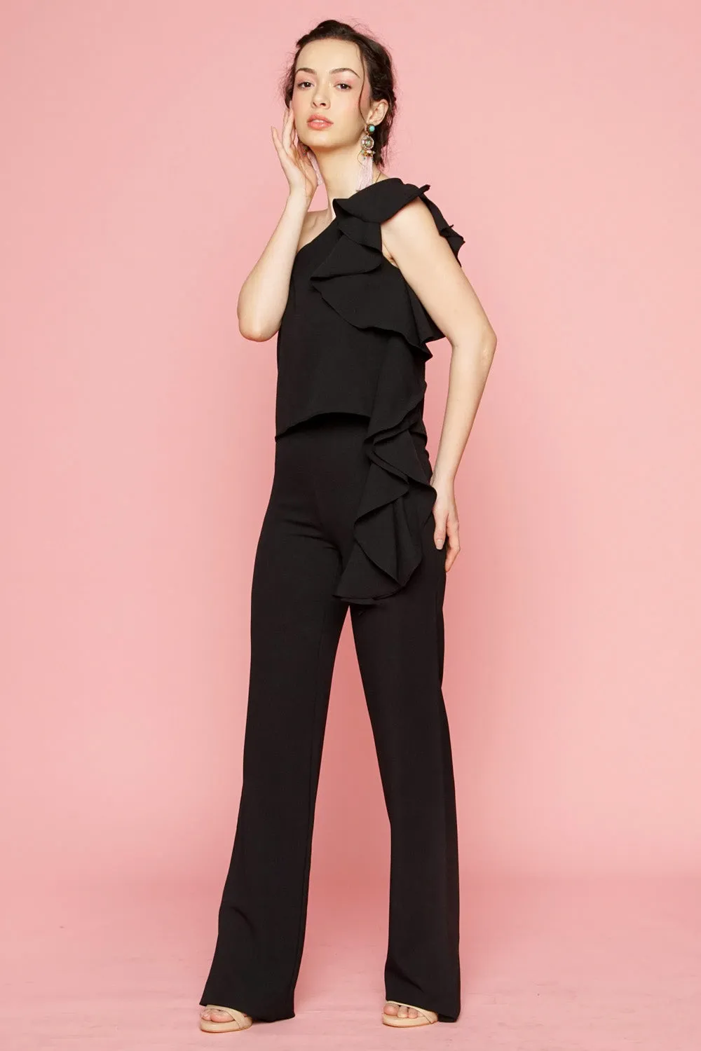 Straight Cut Trouser (Black)