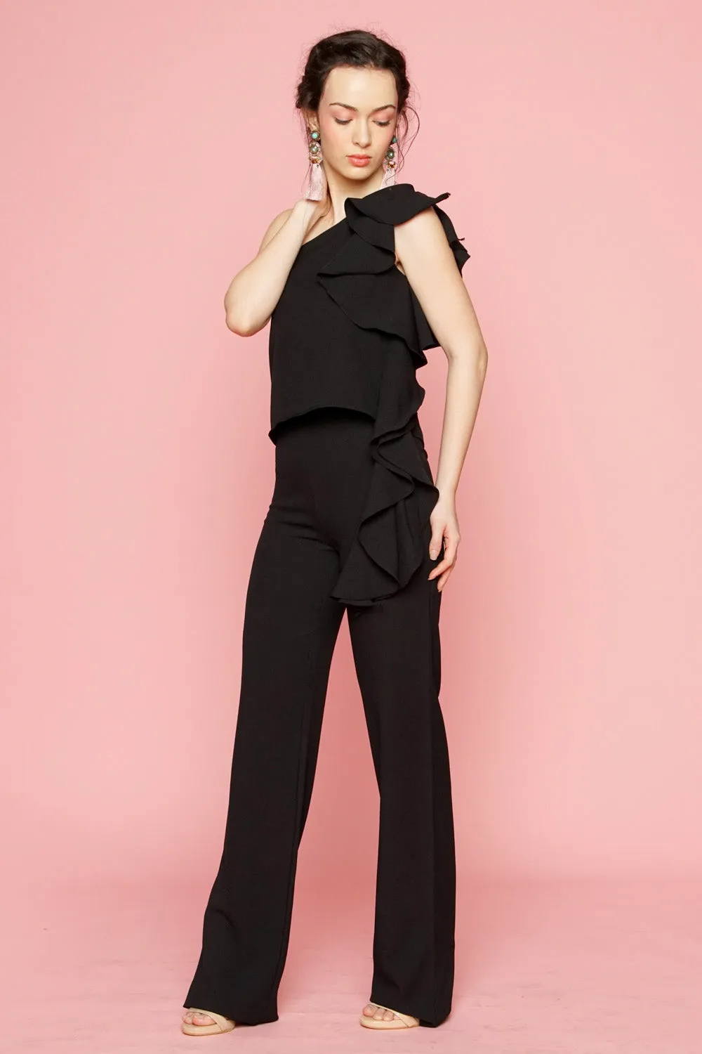 Straight Cut Trouser (Black)