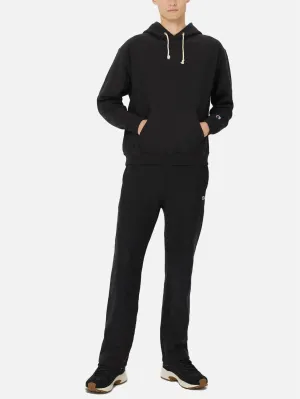 Straight Hem Pants - Black