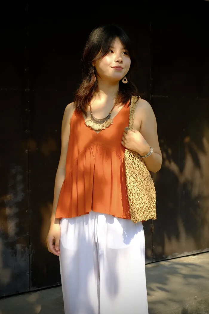 Straight-Leg Loose Pants
